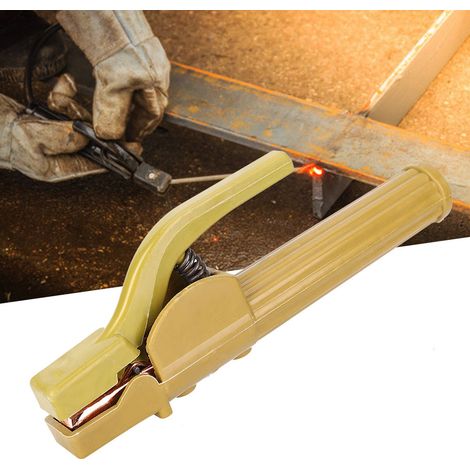 Pince à souder, porte-électrode, poignée allongée en cuivre, protection anti-brûlure et anti-fuite (1/5)
