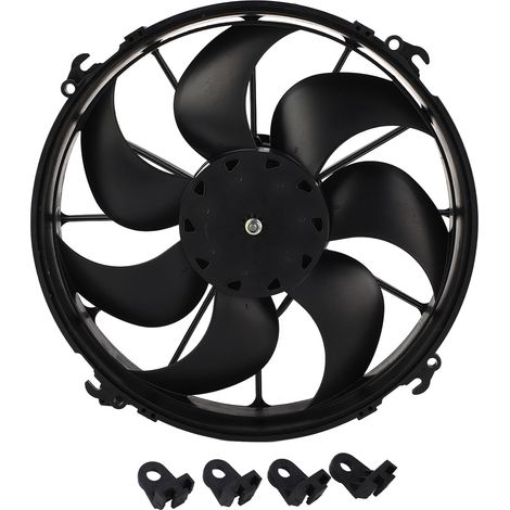GARRYFIZH Ventilateur air refroidissement voiture 24V 7 pales 160W noir pour bus et camions (1/5)