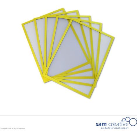 Tableau blanc magnétique Fenêtre A4 jaune set 5 pièces