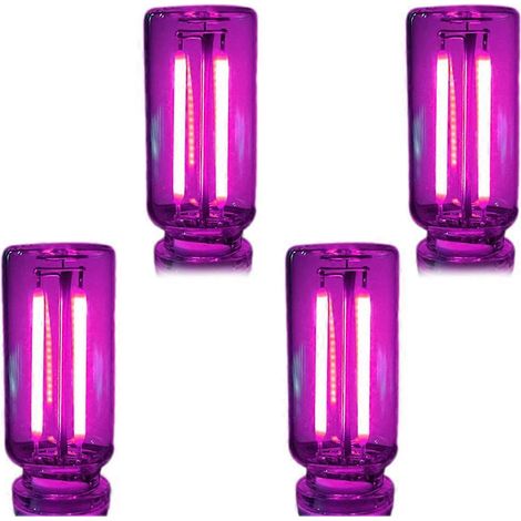 Veilleuse de chevet tactile USB, mini lampe LED à intensité variable pour chambre, voiture, ambiance romantique et décoration intérieure moderne. 4 charges, violet. (1/5)