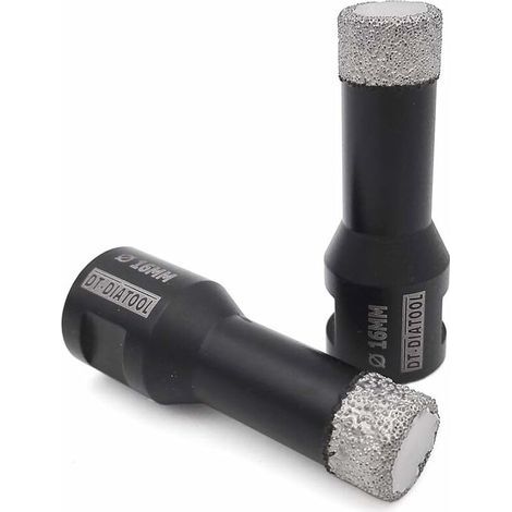 2PCS 16mm Diamond Drill Bit Hole Saw for Dry Drilling Tile Porcelain Marble Ceramic Granite (1/5)