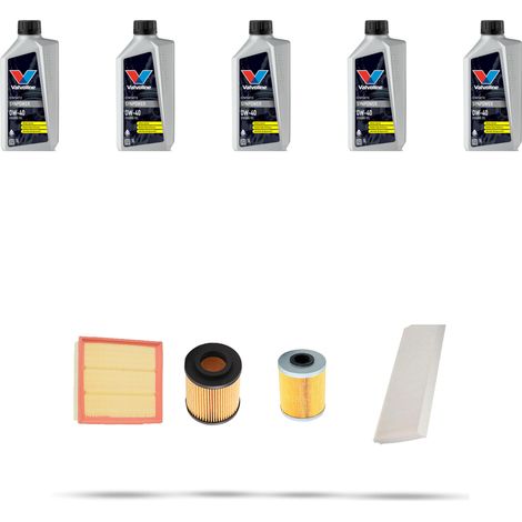 Kit tagliando 4 FILTRI e 5L OLIO compatibile con Opel Corsa C 1.7 DI 48kw Dal 2000 (1/5)