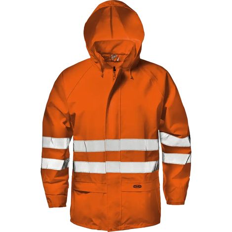 SIR SAFETY SYSTEM OXFORD GLAMOUR Veste de travail imperméable orange haute visibilité Taille 3XL
