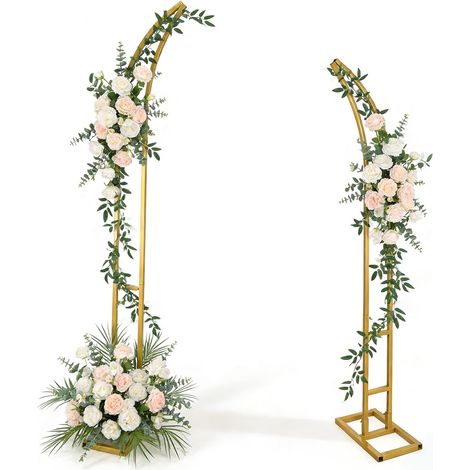 Arche de Mariage 1.8×2.1m en Métal, Support Ballon pour Décoration de Mariage, Anniversaire, Fête, Structure Robuste pour Fond de Photos, Intérieur et Extérieur (1/5)
