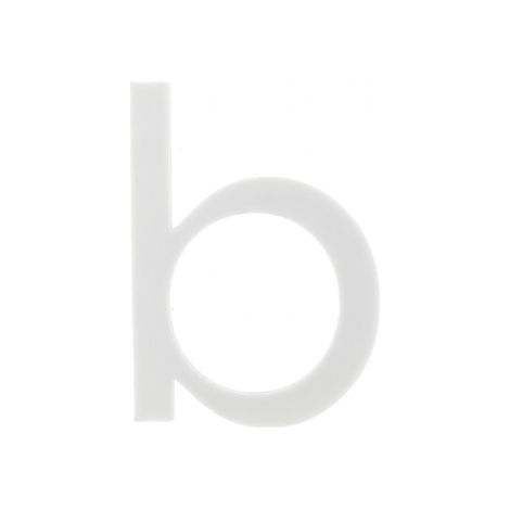 Ouvre&Déco – Numéro de porte luminescente auto-adhésive, ''b'' en résine , Night Shine