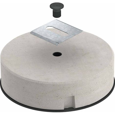 OBO Bettermann Jeu de fixation de gouttière comprenant une pierre FangFix 295x295x84, 5403101 (1/2)