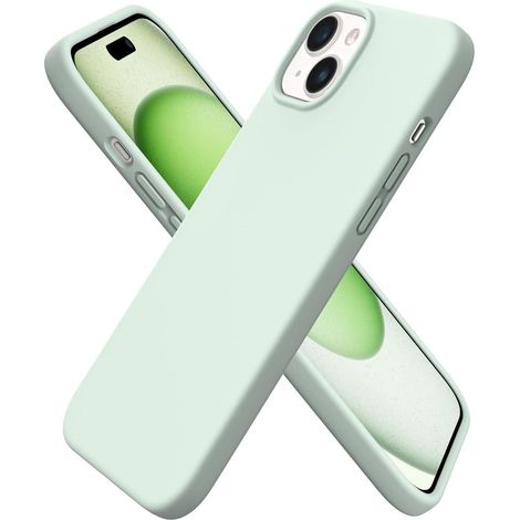 Coque en silicone liquide pour iPhone 15 Plus 6,7 pouces, protection intégrale, anti-rayures, compatible charge sans fil (1/5)