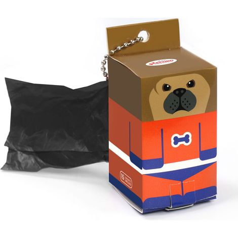 Dispenser doghero porta sacchetti igienici per cani in cartone