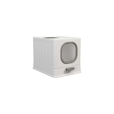 Bac Litière Chat Fermé: Maison de Toilette pour Chats XXL Anti Odeur - Caisse Litière Fermée Grande Taille, Capacité de Charge 15 kg, Anti-Traces, Anti-fuites 48.3x35.8x38.8cm (1/4)