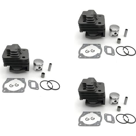 Convient pour trois cylindres de tondeuse à gazon de 40 mm et segments de piston, avec roulements à aiguilles, compatible avec diverses tondeuses à gazon, y compris la 43CC CG430. (1/3)