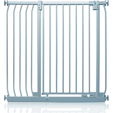 Safetots Extra Tall Elite Safety Gate, 98cm - 107cm, Matt Grey, Extra Tall 96.8cm in Height, Pressure Fit Stair Gate
