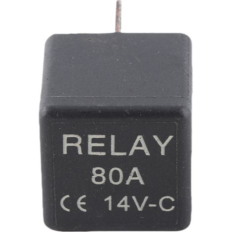 Auto-Relais, professionelles 14 V 80 A leichtes 4-poliges Relais aus schwarzem ABS-Kunststoff für Boote (1/5)