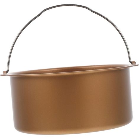 Moule à Gâteau Rond 15 Cm En Métal Antiadhésif, Plat Pour Friteuse à Air Revêtement Résistant Aux Rayures, Accessoires De Cuisson Pour Pâtisserie Et Pizza, Usage Domestique (1/5)
