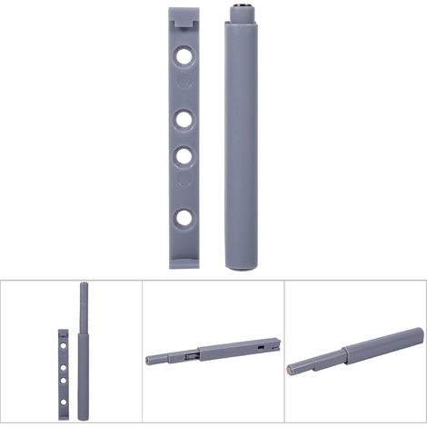 10 Stück/Packung ABS-Gehäuseschubladenscharnier mit Push-to-Open-System, Dämpferpuffer, Fanghaken (magnetische Spitze) (1/5)