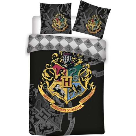 Harry Potter Bettwäsche-Set Decke & Kissenbezug 140x200 + 63x63 cm aus Microfaser