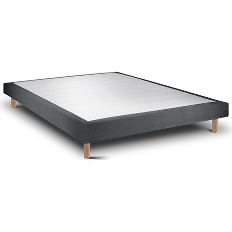Sommier Rigide 15 Milano Anthacite Pieds Rond 90x190