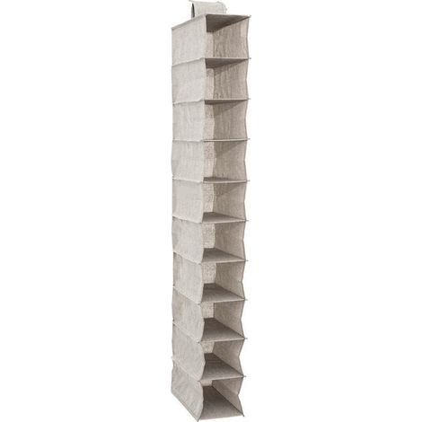 Filiyano-Rangement suspendu 10 compartiments beige