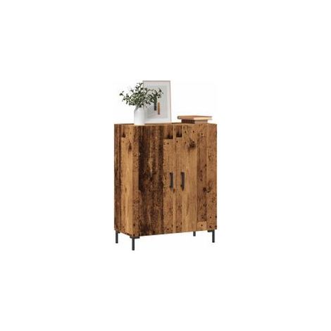 Buffet vieux bois 69,5x34x90 bois d'ingénierie (1/5)