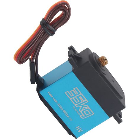 Servo numérique sans noyau de 35 kg, entièrement en métal, étanche, pour voiture RC 1/8 et 1/10 (1/5)