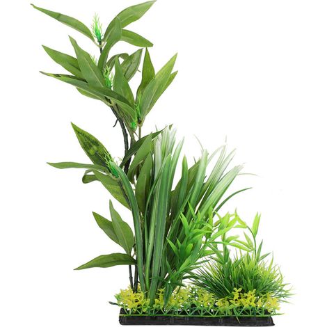 Plante aquatique artificielle en plastique, forme réaliste et haute simulation, pour aquarium et décoration paysagère. (1/5)