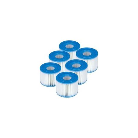 Type S1 (Lot de 6), Filtre Spa de Remplacement de Filtre pour Cartouches de Piscine PureSpa Easy Set