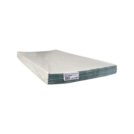 Nappe en papier gaufré blanche 70 x 70 cm