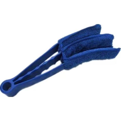 1 brosse à cheveux bleue détachable pour nettoyer les bouches d'aération du climatiseur
