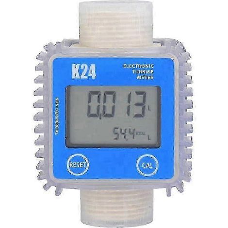 Débitmètre numérique K24 à turbine pour produits chimiques et carburant (affichage LCD) (1/5)