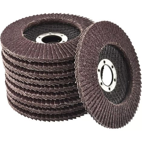 10 pièces disque à lamelles 4,5 pouces meule de ponçage bonne Dissipation thermique abrasif élastique à faible bruit (1/5)