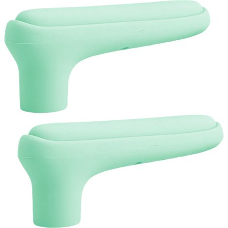 Protège-poignée de porte 2pcs en silicone anti-statique et antichoc, housse de sécurité souple pour levier standard (1/5)