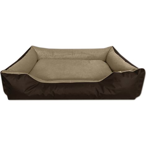 BedDog® LUPI colchón para perro S hasta XXXL, 24 colores, cama para perro, sofá para perro, cesta para perro:XXL, MELANGE (marrón/beige) (1/5)