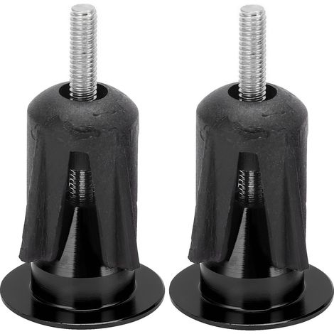 Stück schwarze Lenkerstopfen für Mountainbikes und Rennräder, vibrationsdämpfend (1/5)