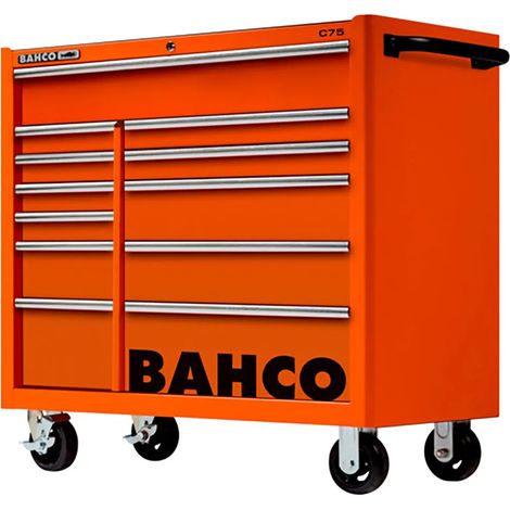 Bahco Classic Werkstattwagen 40 mit 2 Schubladenreihen, 12 Schubladen, rot
