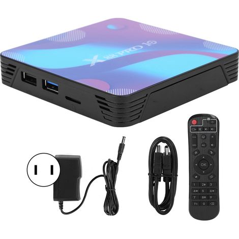X88 PRO10 Boîtier TV Internet Double Bande WiFi Bluetooth 4.0 sous Android 10.0 100-240V (4+32G Prise US) (1/5)