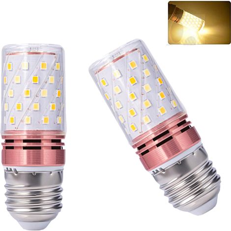 Ampoule LED 16 W, équivalent à une ampoule halogène 150 W, économie d'énergie, CA 220-240 V, lumière chaude 3 000 K - Rose (2 pièces) (1/5)