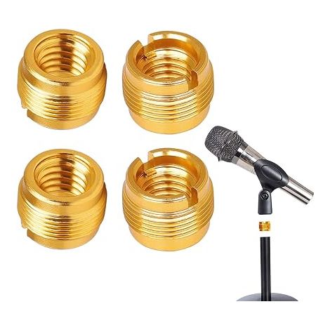 Adaptateurs à Vis pour Pied de Micro, Adaptateurs à Vis pour Microphone, Adaptateur à vis 3/8" à 5/8", Adaptateur pour Pied de Micro, Mic Stand Adapter pour Adaptateur de Appareil (1/5)