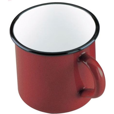 IBILI pote taza mug esmalte rojo 8 cm , Pote esmalte rojo 8 cm Pote rojo en acero esmaltado vitrificado, apta para cocinas eléctricas y de gas Marca: Ibili Capacidad: 0 (1/2)