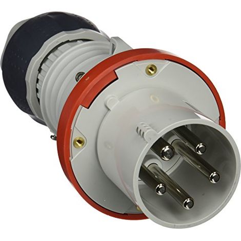 Gewiss SPINA HP - IP44/IP54 - 3P+N+T - 63A - 380-415V 50/60HZ - ROSSO - 6H - CONTATTI A VITE, GW61021H