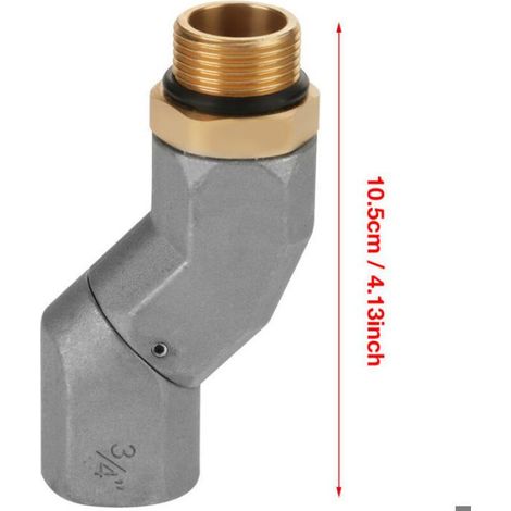 Joint Universel - 45 Degres Pivotant - 360 Degres Rotation - Alliage D Aluminium - Résistant Chaleur Corrosion - Pour Tuyaux Carburant - 1 Unite (1/5)