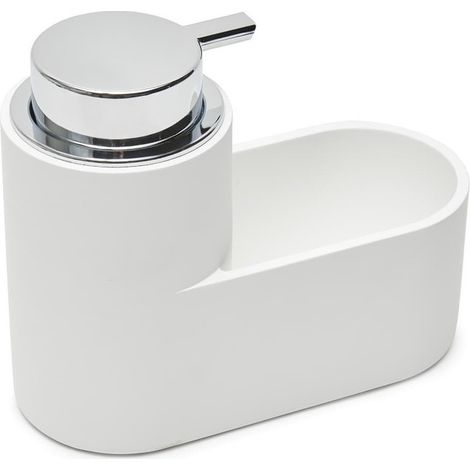 Distributeur de savon et rangement, blanc (SATDKUCHB) (1/5)