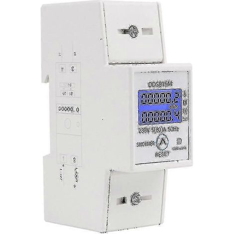 Dds015m 230v Wattmètre W Réinitialisation Tension Consommation électrique 5(80a) (1/5)