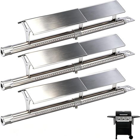 Set mit 3 universellen Brennerabdeckungen (31 cm bis 45 cm) für Landmann, Enders, Campingaz, Outback, Taino, Tepro, Proficook, Barbecook, Edelstahlbrenner und Kochplatten (1/5)
