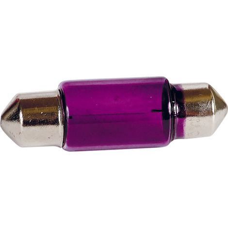 2 Ampoules Navettes 12V 5W T11 Violet C5W 35mm (1/2)