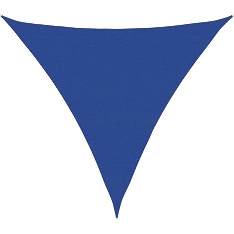 Sunshade Sail 160 g/m² Triangular Blue 5x5x5 m HDPE vidaXL