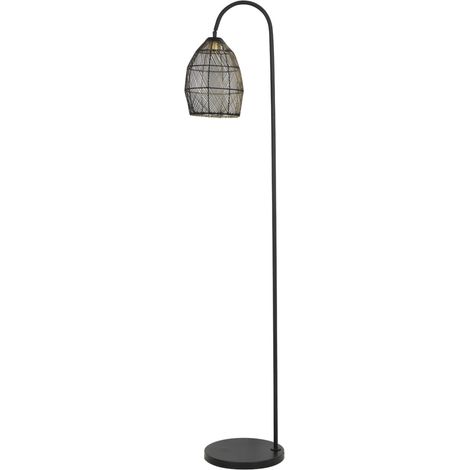 Light & Living - lámpara de pie - Meya - negro - metal - lámpara