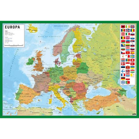 Vade escolar mappa dell'Europa