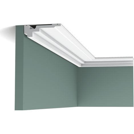 Cornisa plana - Orac Decor - L200xP11,1xH3,5cm - Caja de 16 metros - C355