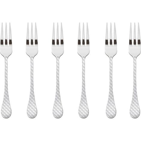 Sambonet Lot de 6 fourchettes à gâteaux en acier inoxydable 18/10 52566A55