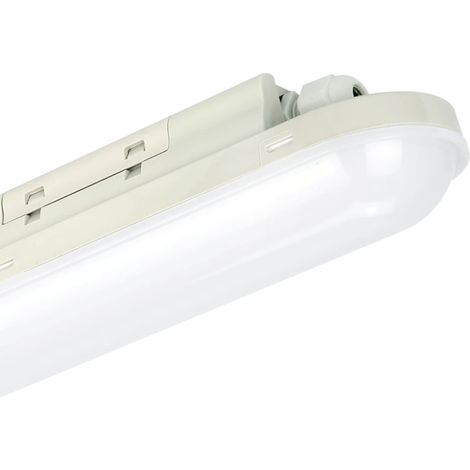Silamp – Réglette LED étanche 120cm 36W – 4320lm blanc neutre 4000K – IP65 pour environnements humides – Interconnectable jusqu'à 22 unités
