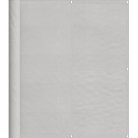 Écran de balcon gris clair 120x600 cm 100% polyester oxford